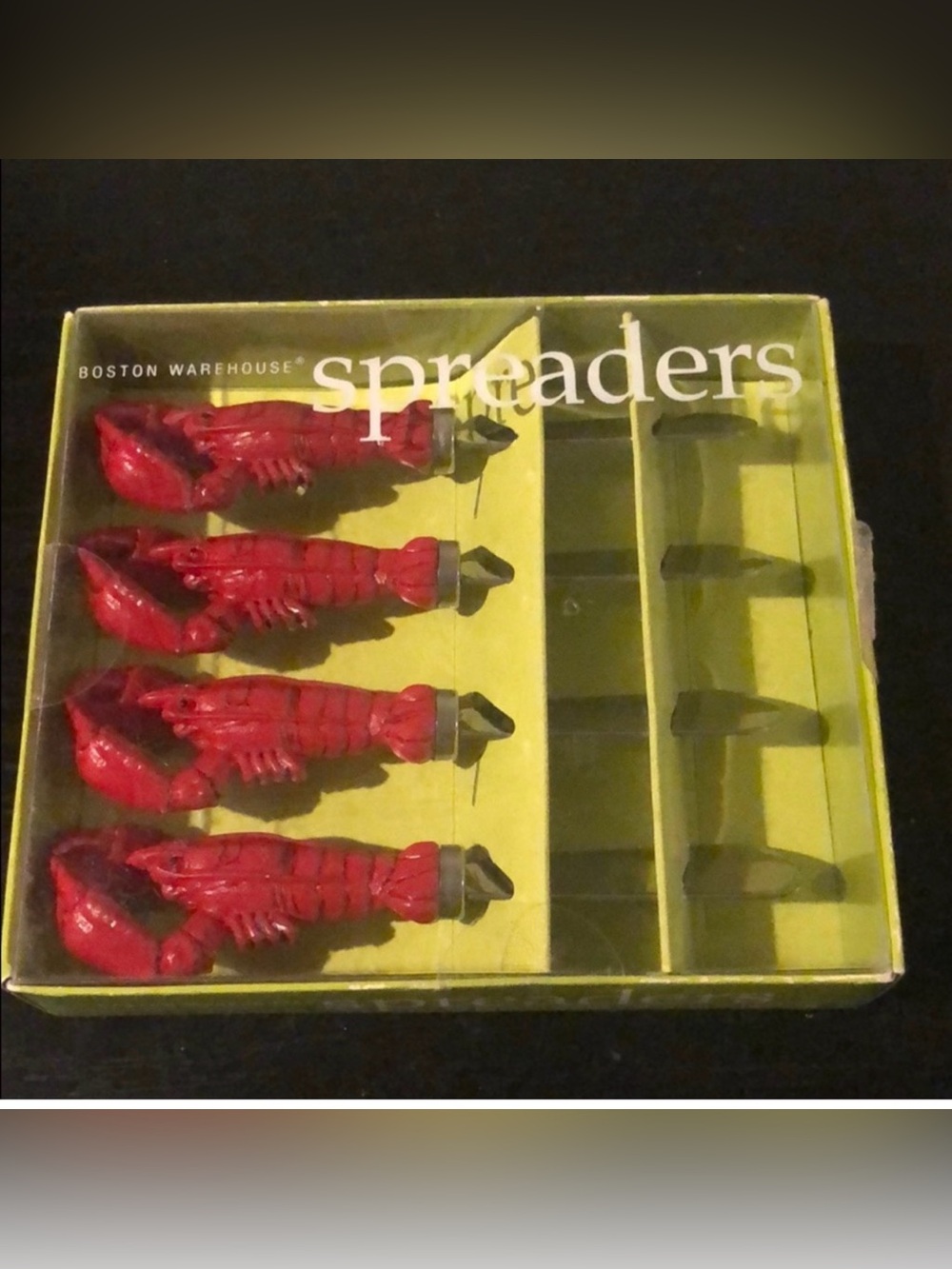 Boston Warehouse Red Lobster Spreaders – Set of 4